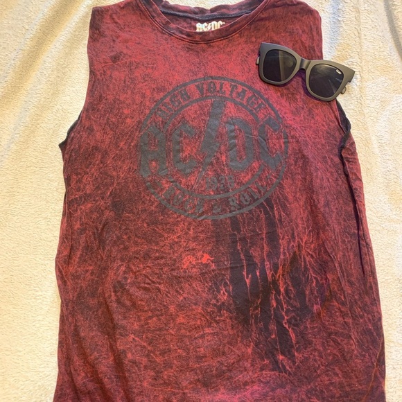 *2/$15* NWOT Acid Wash AC/DC Tank - Picture 3 of 3
